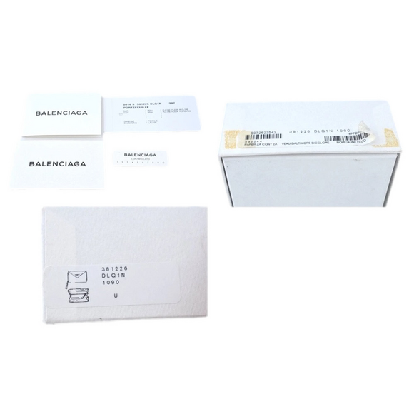 Balenciaga Black and Green Long Zippy Wallet with Box - Picture 10 of 10